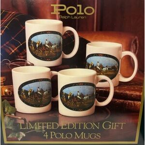 1978 Vintage Polo Ralph Lauren Set of 4 Mugs